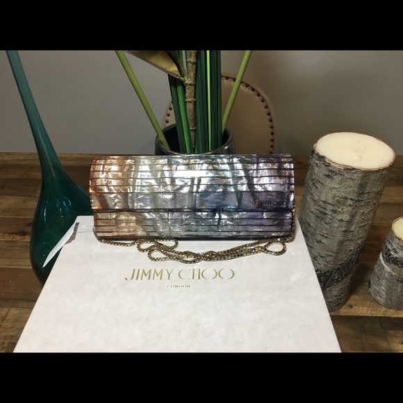 Jimmy Choo Handbags - New Jimmy Choo Rainbow Degrade Sweetie Clutch